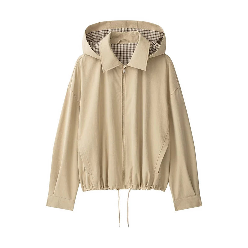 Women's Jackets Coats Fashion Oversize Hooded Jacket Women's Autumn Coat Casual New Outerwear