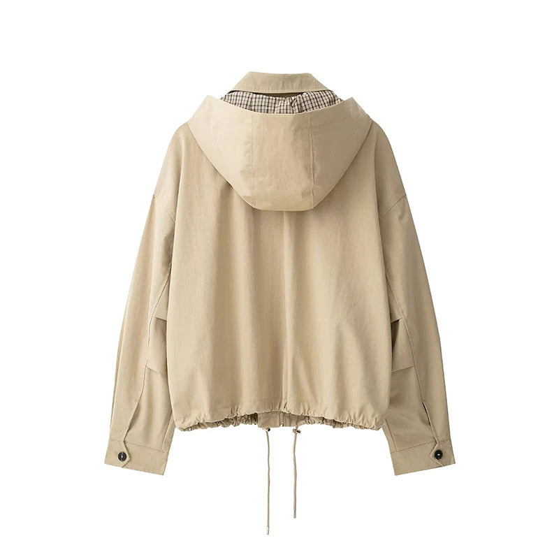 Women's Jackets Coats Fashion Oversize Hooded Jacket Women's Autumn Coat Casual New Outerwear